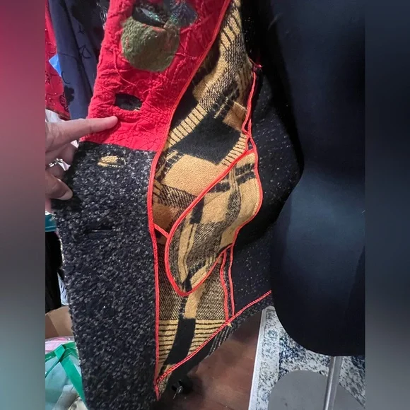 AN REN NEW YORK Multicolor Wool Knit Coat 🖼️ - Picture 9 of 11